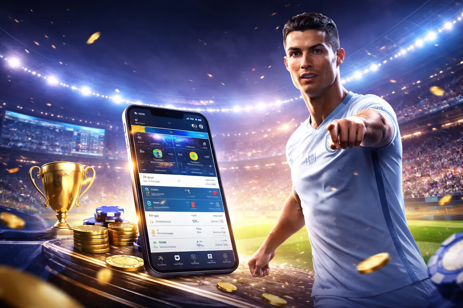 Điện thoại Android đang tải ứng dụng JB88 Game